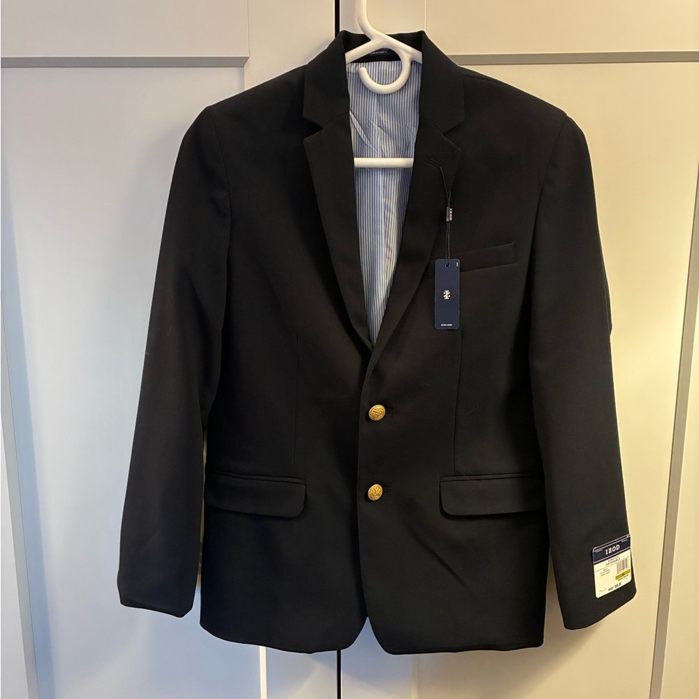 New Izod Navy Blazer with Gold Buttons